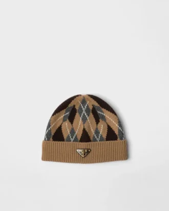 Argyle Knit Beanie