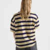 Bayadere Striped Lisle Cotton T-Shirt