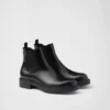Brushed Leather Chelsea Boots