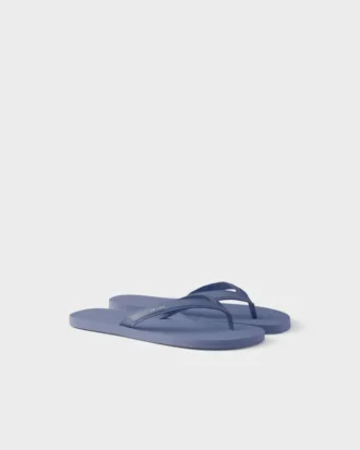 Brushed Leather Flip-Flops