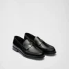 Brushed Leather Loafers