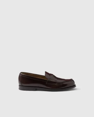 Brushed Leather Loafers
