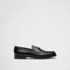 Brushed Leather Loafers