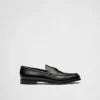 Brushed Leather Loafers