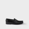 Brushed Leather Loafers