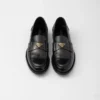 Brushed Leather Loafers