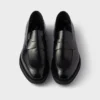Brushed Leather Loafers
