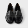 Brushed Leather Loafers