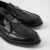 Brushed Leather Loafers