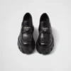 Brushed Leather Monolith Loafers