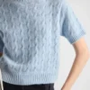 Cable-Knit Re-Cashmere Sweater