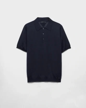 Cashmere and Silk Polo Shirt