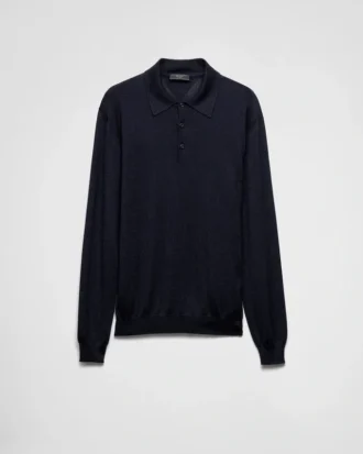 Cashmere and Silk Polo Shirt