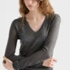 Cashmere and Silk V-Neck Sweater