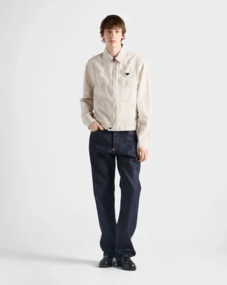 Chambray Blouson Jacket