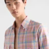 Checked Cotton Button-Down Shirt