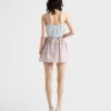 Checked Cotton Miniskirt