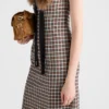 Checked Georgette Dress