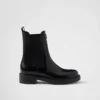 Chocolate Brushed Leather Chelsea Boots