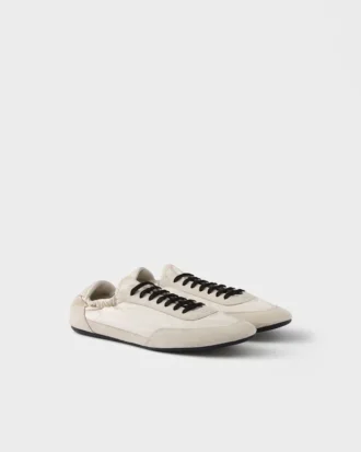 Collapse Re-Nylon and Suede Sneakers
