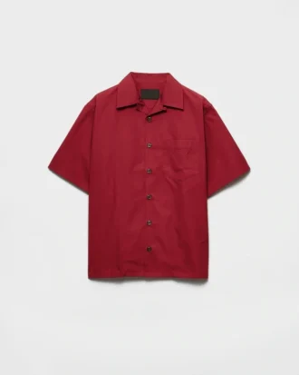 Cotton Blend Bowling Shirt