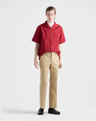 Cotton Blend Bowling Shirt