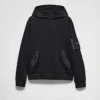 Cotton Fleece and Re-Nylon Hoodie