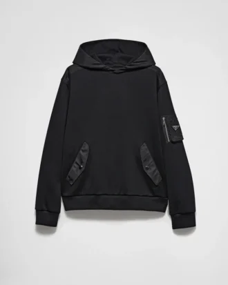 Cotton Fleece and Re-Nylon Hoodie