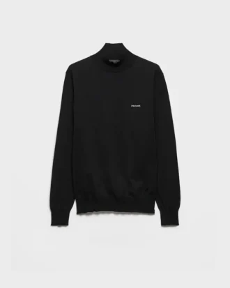 Cotton Mock Turtleneck Sweater