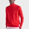 Cotton Mock Turtleneck Sweater