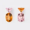 Couleur Vivante Pendant Earrings – Rose Gold with Morganite and Citrine