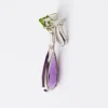 Couleur Vivante Pendant Earrings – White Gold with Peridot, Amethyst and Diamonds