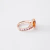 Couleur Vivante Solitaire Ring – Rose Gold with Citrine and Morganite