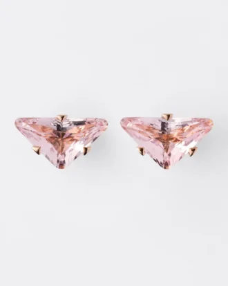 Couleur Vivante Stud Earrings – Rose Gold with Morganite