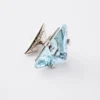 Couleur Vivante Stud Earrings – White Gold with Aquamarine