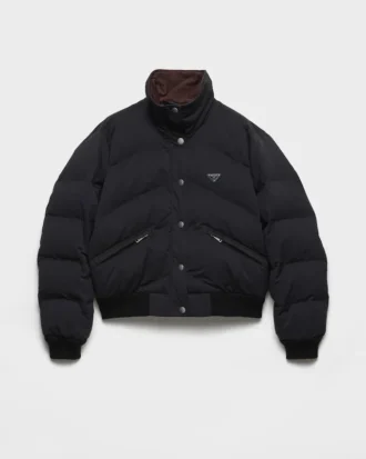 Cropped Compact Poplin Down Jacket