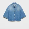 Cropped Denim Shirt