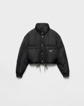 Cropped Re-Nylon Down Jacket