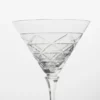 Crystal Martini Glass – Triangles