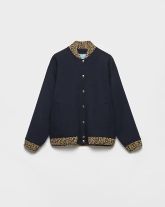 Double Cashmere and Wool Bomber Jacket