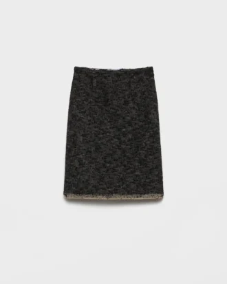 Double Tweed Midi-Skirt