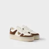 Downtown Bold Nappa Leather and Suede Sneakers
