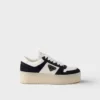 Downtown Bold Nappa Leather and Suede Sneakers