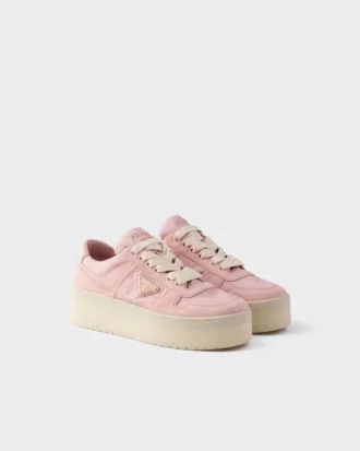 Downtown Bold Re-Nylon and Suede Sneakers