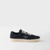 Downtown Re-Nylon and Suede Sneakers