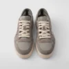 Downtown Re-Nylon and Suede Sneakers
