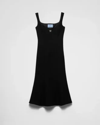 Embroidered Cady Dress