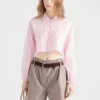 Embroidered Cropped Batiste Shirt