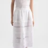 Embroidered Linen Skirt