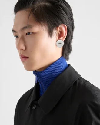 Enameled Metal Earring